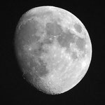 zunehmendeer Mond 20. Juli 2021 - Freihandfoto