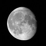 abnehmender Mond 6. August 2020- Freihandfoto