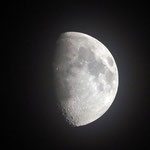 zunehmender Mond 19. Juni 2021 - Freihandfoto