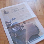 "125 Jahre Automobil" Sonderbeilage KSTA/RS | Auftraggeber: mds Creative Gmbh | Projektbetreuung Art mit Sandra Ingenhorst