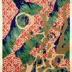 Altes Geschenkpapier II, 42 x 59,5 cm, Collage, 2013