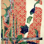 Altes Geschenkpapier I, 42 x 59,5 cm, Collage, 2013