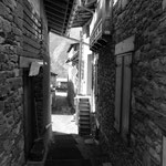 les ruelles du village de Montrigon proche des arcs 1600