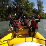 Les activités en été sont multiples comme la descente en rafting prêt de bourg saint maurice