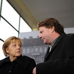Angela Merkel und Siegbert Schefke 
