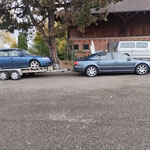Abfahrt in der Schweiz Richtung Heimat. Zugfahrzeug: VW Phaeton W12 6,0l