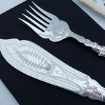 Antikes Versilbertes Fischvorlegebesteck aus England um 1880.