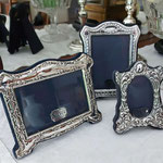 Vintage Sterling Silber Bilderrahmen aus England