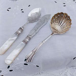Antikes Versilbertes Besteck Set