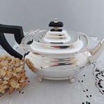 Vintage Viners Versilberte Teekanne aus England