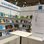 Eine tolle Plattform um mein Buch zu präsentieren. der Stand vom Verlag edition winterwork