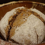 Rezept selbstgemachtes Walnuss Brot aus Dinkelmehl aus dem Roemertopf Pane