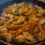 Rezept Haehnchen - chicken Fajita Wrap mit Jalapeno von hier kocht die Maus Foodblog