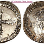 Quart écu Henri III 1587 S (Troyes)