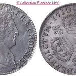 Quart aux 3 couronnes Louis XIV 1710 Dijon (P)