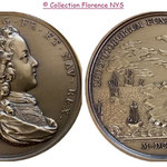 Médaille Louis XV fondation de Louisbourg