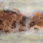 Ohne Titel, Acryl, Mischtechnik, 80 x 130 x 4 cm