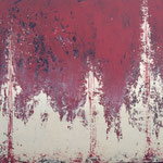 "Theater" -  Acryl, Strukturmasse, Spachteltechnik,, 50 x 70 x 2 cm