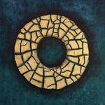 "Amore I", Acryl, Strukturmasse auf Holz, 70 x 70 x 4 cm