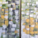 Ohne Titel, Acryl, 2 mal 60 x 60 x 2 cm