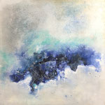 "Die Tiefe"  -   Acryl, Mischtechnik, 70 x 70 x 4 cm