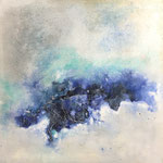 "Die Tiefe"  -   Acryl, Mischtechnik, 70 x 70 x 4 cm