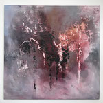 "Die Stimme des Herzens" -   Acryl, Mischtechnik, 59 x 60 x 2 cm