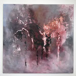 "Die Stimme des Herzens" -   Acryl, Mischtechnik, 59 x 60 x 2 cm