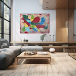 "Tanz der Farben", Acryl auf Leinwand, 100 x 150 x 4 cm
