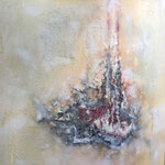 "Seelentanz" -   Acryl, Strukturmasse, Mischtechnik, 70 x 70 x 4 cm