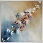 "Pferde Herde" -  Acryl. 45 x 45 x 2 cm