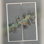 Transformation, Acryl, Resin, Pouring auf  Holzrahmen, 2 x 25 x 70 x 4 cm