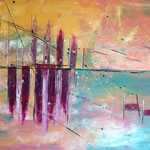 "Sonnenabend" -  Acryl, 100 x 150 x 4 cm
