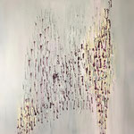 "Schutzengel" -  Acryl, Strukturmasse, 80 x 80 x 2 cm