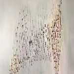 "Schutzengel" -  Acryl, Strukturmasse, 80 x 80 x 2 cm
