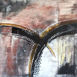 "Tunel" -  Acryl 80 x 80 x 2 cm