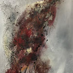 Ohne Titel, Acryl, Pigmente, Strukturmasse, 70 x 50 x 4 cm