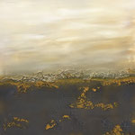 Afrikanische Horizont, Acryl, Mischtechnik, 75 x 75 x 4 cm