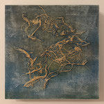 Ohne Titel, Acryl auf MDF-Platte, 20 x 20 x 3 cm