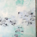 "Eisland" -  Acryl, 3 mal 45 x 45 x 4 cm