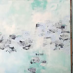 "Eisland" -  Acryl, 3 mal 45 x 45 x 4 cm