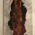 "Lava" -  Acryl, Strukturmasse, 110 x 40 x 2 cm