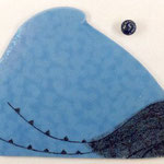 himmelblau/ sky blue, Glasmalstifte, Gummi d: 3 cm, Glas ca. 1 x 37 x 30 cm, 2000 