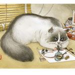 L'auditeur attentif (en vente en galerie)