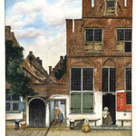 De passage  dans la ruelle de maitre Vermeer