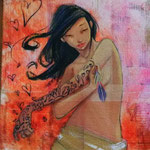 femme coeur 20x20
