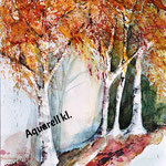 Baumgruppe im Herbst_kl_Aquarell