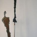 2004 Eisen geschweisst, zwei Figuren H132cm