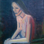 Femme assise, 100x81, A