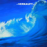 ---VERKAUFT--- Die Welle/ 80 x 60 cm/ Gouache auf Leinwand / 2015